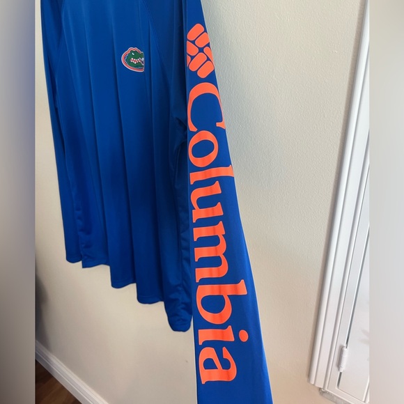 Columbia Men’s Collegiate PFG Long-Sleeve T-Shirt, Size M, Blue/Orange UF Gators - Picture 4 of 9